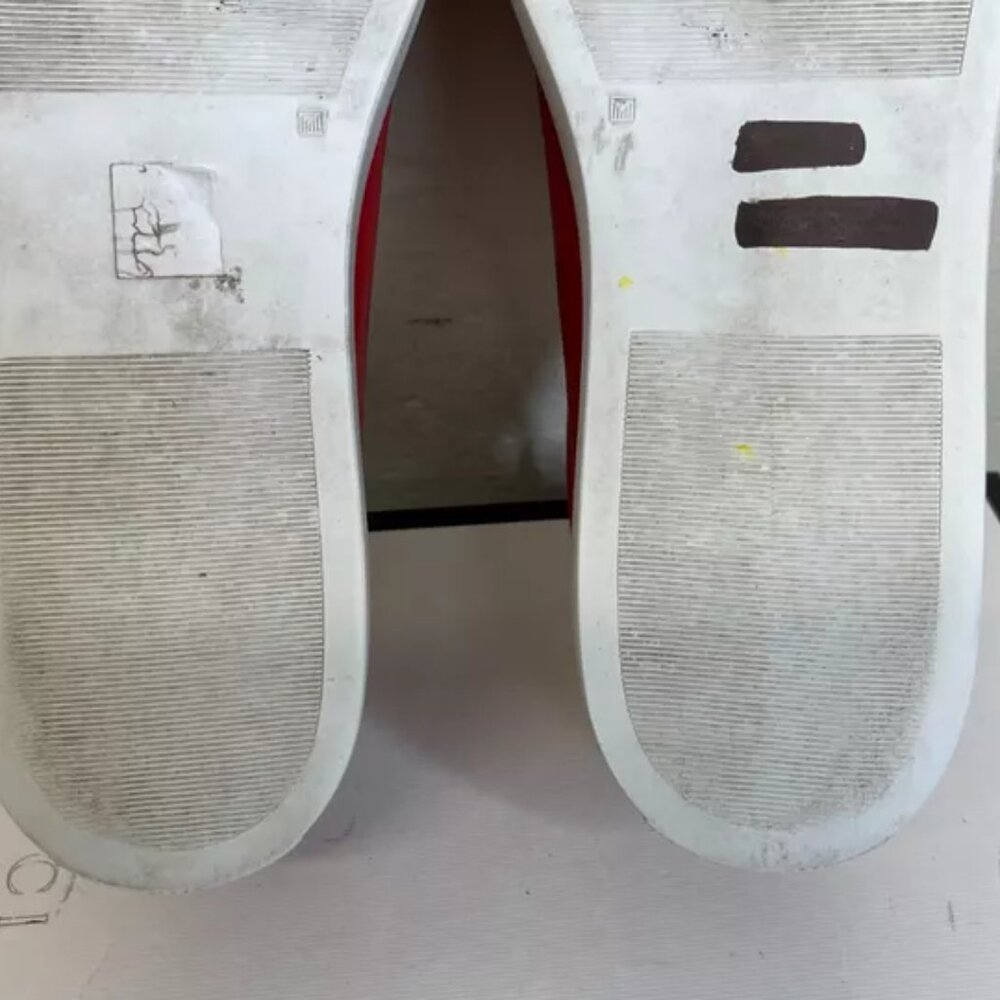 Oliver Cabell Red Leather Sneakers - Picture 11 of 11